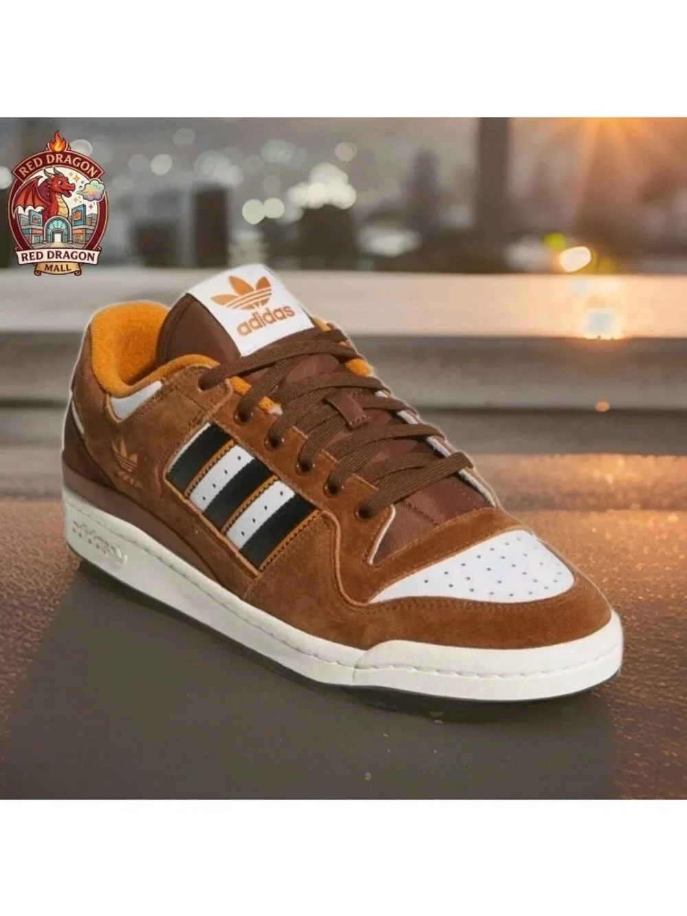 Adidas White Brown Orange Black Skate Retro Forum 84 Low JP6076 - Men's Sz 12.5